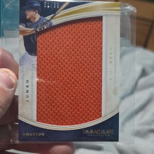 Immaculate Collection Baseball Card with Orange Patch